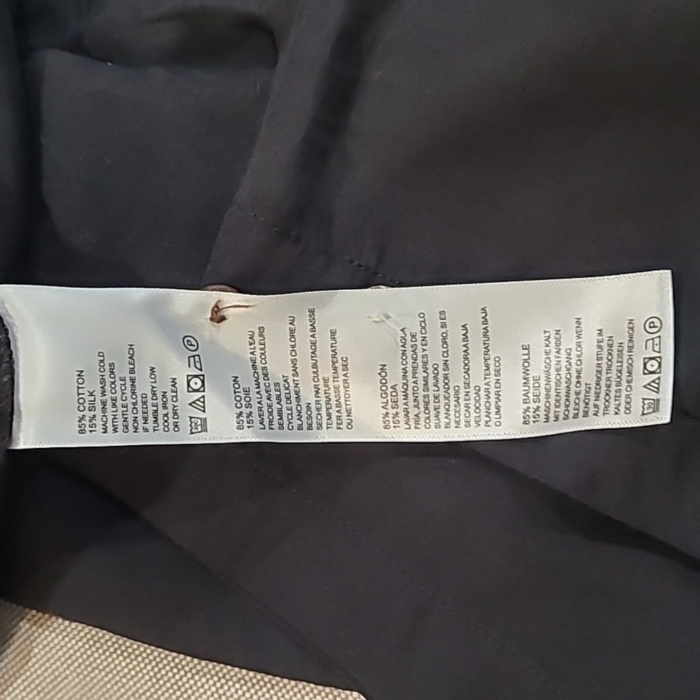 TOMMY BAHAMA Black on Black Palm Pattern Soft Relaxed Short Sleeve Collar L - Picture 9 of 11